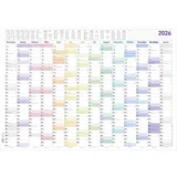 Neumann Jahresplaner XL 14 Monate 2026 - Plakatkalender 100x70 cm