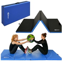 eyepower Fitnessmatte XXL Weichbodenmatte 240x120x5cm Faltbare Turnmatte, Weichbodenmatte blau blau|schwarz