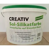 Sol-Silikatfarbe Innenfarbe weiss 10 Liter hoch deckend -verhindert Schimmel