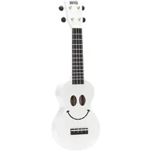 Mahalo Smiley Series - Sopran Ukulele - White, U/SMILE WT