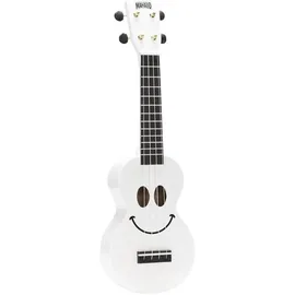 Mahalo Smiley Series - Sopran Ukulele - White, U/SMILE WT