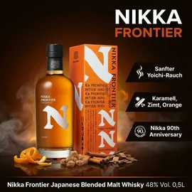 Nikka Frontier Blended Whisky 48% vol 0,5 l Geschenkbox