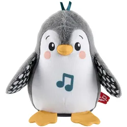 Fisher-Price Plüschpinguin für Neugeborene als Spielzeug zum Spielen in der Bauchlage mit Musik, bewegt sich und wackelt