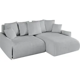 altdecor Ecksofa Cord 2-Sitzer Grau