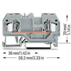 WAGO GmbH& Co. KG Durchgangsklemme gr 0,08-4qmm 281-901