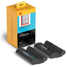 Kodak PHC-80 (4"x6") 100x148mm 2 Print-Kartuschen + 80 Blatt Fotopapier