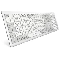 Sharkoon OfficePal K30W Wireless Keyboard, weiß, USB, DE (4044951042340)