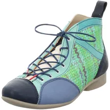 THINK! Damen GUAD2 chromfrei gegerbte nachhaltige Stiefelette, GREEN/KOMBI 9110