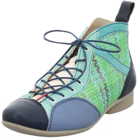 THINK! Damen GUAD2 chromfrei gegerbte nachhaltige Stiefelette, GREEN/KOMBI 9110