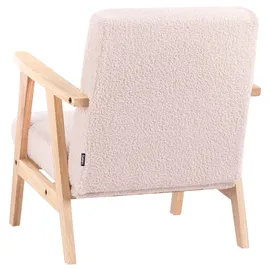 Beliani Kindersessel Linde Bouclé 0 x 0 x 0 cm Pastellrosa