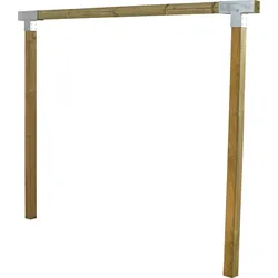 Doppelschaukel PLUS "Cubic", beige (natur), Schaukeln, KinderL:268cm T:9cm, Holz, Stahl, ohne Karabinerhaken, L:268cm T:9cm
