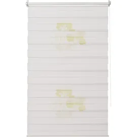 K-HOME Doppelrollo Denia 55 x 150 cm Blume/Grün