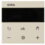 Gira System 3000 Raumtemperaturregler Display Cremeweiß glänzend, Wandthermostat (5393 01)