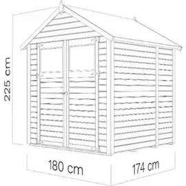 BERTILO Sylt 2 1,82 x 1,77 m natur