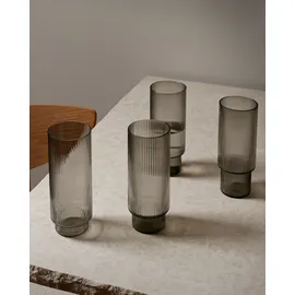 Ferm Living Ripple Glas 0,2 l 4 St.