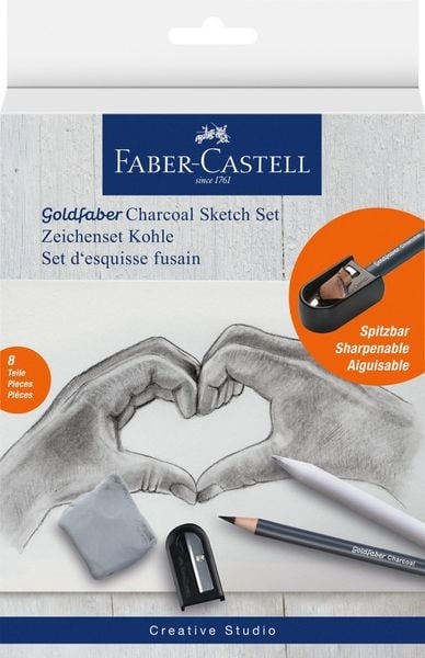 Preisvergleich Produktbild Faber-Castell Zeichenset Goldfaber Charcoal