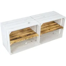 Kistenkolli Altes Land Allzweckkiste 2er Set Johanna 66,0 l weiß