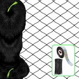 LUKYLUM Vogelschutznetz 15x15m, Vogelnetz Feinmaschig 5cm Masche mit Vogelband Vogelabwehr, Hühnernetz Teichnetz Obstbaumnetz Gartennetz Katzennetz Taubennetz, Netz für Hühnergehege Balkon Dach