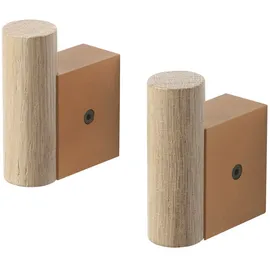 Muuto Garderobenhaken Attach Eiche / Aluminium