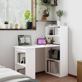 Homcom Schreibtisch Esstisch mit Regal Computertisch Arbeitstisch Laptoptisch