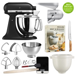 KitchenAid Artisan Küchenmaschine 5KSM175PS Brot-Back-Set Gusseisen Schwarz