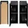 [en.casa] Unterschrank Skelbolu 20 x 60 x 40 cm Schwarz