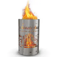 TiKo-Design® Feuertonne Feuerkorb mit Strand & Steg Motiv