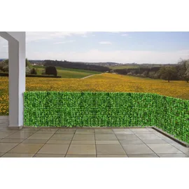 Mendler Windschutz 300 x 100 cm Grün Kunststoff
