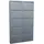 VCM Pisa 100 x 173 x 16 cm Schuhschrank / grau