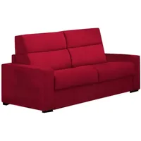 2-sitzer Schlafsofa Oprah, Schlafsofa Fürs Wohnzimmer, Gepolstert, Abnehmbar, 100 % Made In Italy-qualität, 200x95 H100 Cm, Rot - Dmora