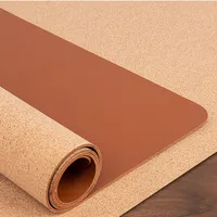 Schreibtischunterlage aus Kork-Leder, doppelseitige Schreibtischunterlage, Schreibtischunterlage, Büro-Schreibtischmatte, wasserdicht, großes Mauspad, Schreibtisch-Schreibunterlage,