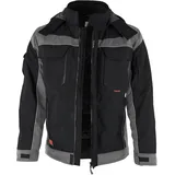 QUALITEX HIGH QUALITY WORKWEAR Winterjacke PRO Winter schwarz/grau winddicht, Größe L