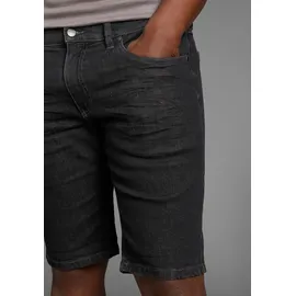 Arizona Jeansshorts gerader Schnitt, knieumspielende Länge, niedrige Leibhöhe Gr. 31, dk grey wash, , 66017146-31