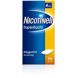 Nicotinell Kaugummi 4 mg Tropenfrucht 96 St