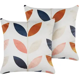 Beliani Quinoa Dekokissen 45 x 45 cm Weiß