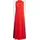 adidas Essentials 3-Streifen Racerback ärmelloses Langes Kleid Pure Ruby / Black S