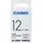 Casio XR-12X1 Schriftband 12 mm x 8 m schwarz auf transparent