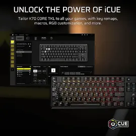 Corsair K70 CORE TKL RGB, Schwarz