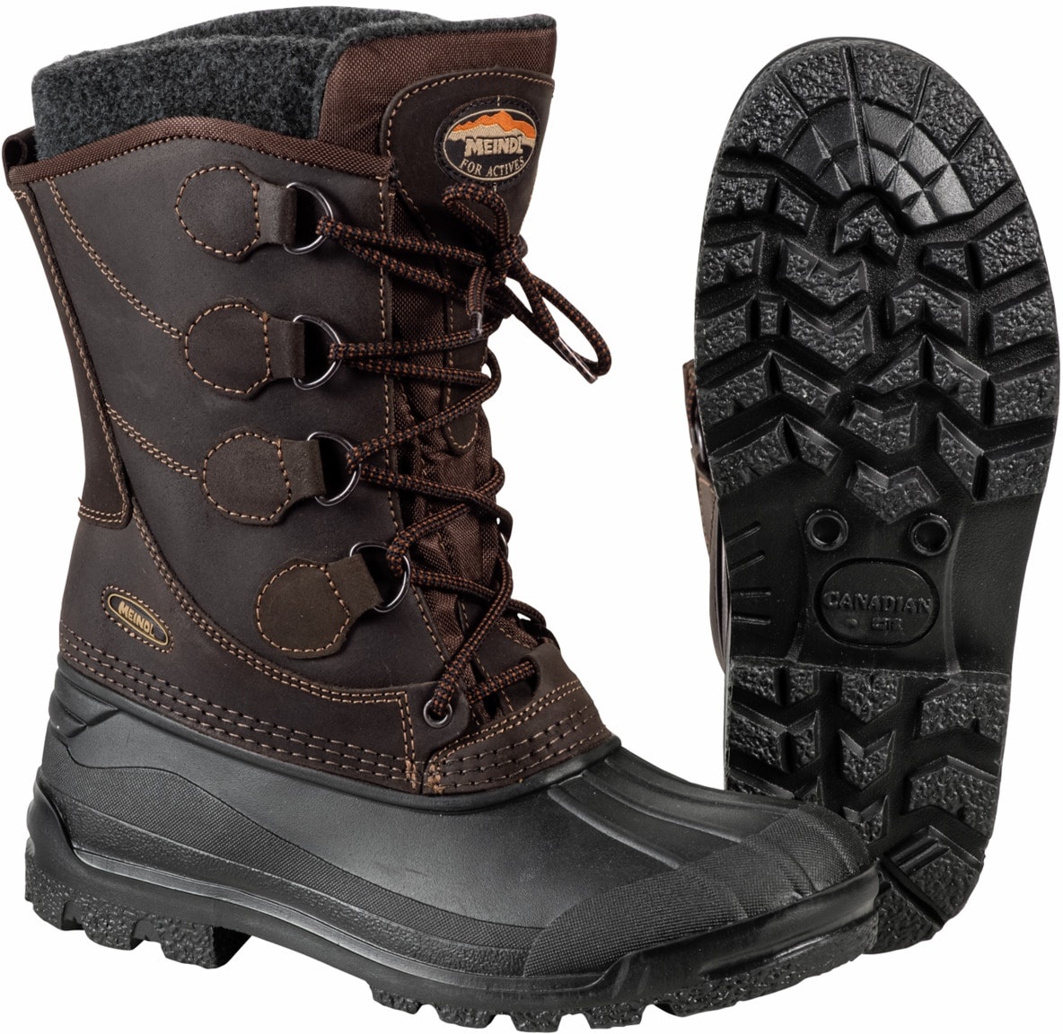 Meindl Herren Wanderschuh Braun einfarbig - 41