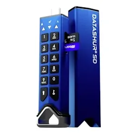 Istorage IS-FL-DSD-256-SP Externer Speicherkartenleser Blau IS-FL-DSD-256-SP USB-C® 3.2