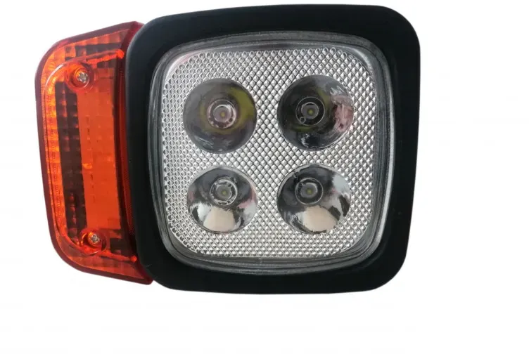 Rechter LED-Scheinwerfer mit Blinker, geeignet für Traktor, Mähdrescher, Bagger, Schneepflug usw. - 4 Dioden, 12 W, 1000 lm