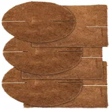 Royal Gardineer 6er-Set Frostschutz-Kokosmatten für Topfpflanzen, rund & eckig, 38 cm