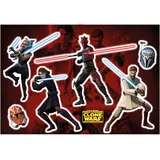 KOMAR Deko-Sticker Clone Wars Showdown 100 x 70 cm