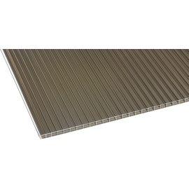 Gutta Terrassendach Premium 410 x 306 cm anthrazit / Polycarbonat bronce