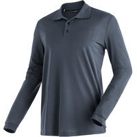 Maier Sports Herren Polo-Shirt Ulrich L/S, Langarm piqué Polohemd