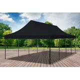 Faltpavillon Faltzelt Pavillon 4x8m Schwarz Gartenzelt Klappzelt Wasserdicht