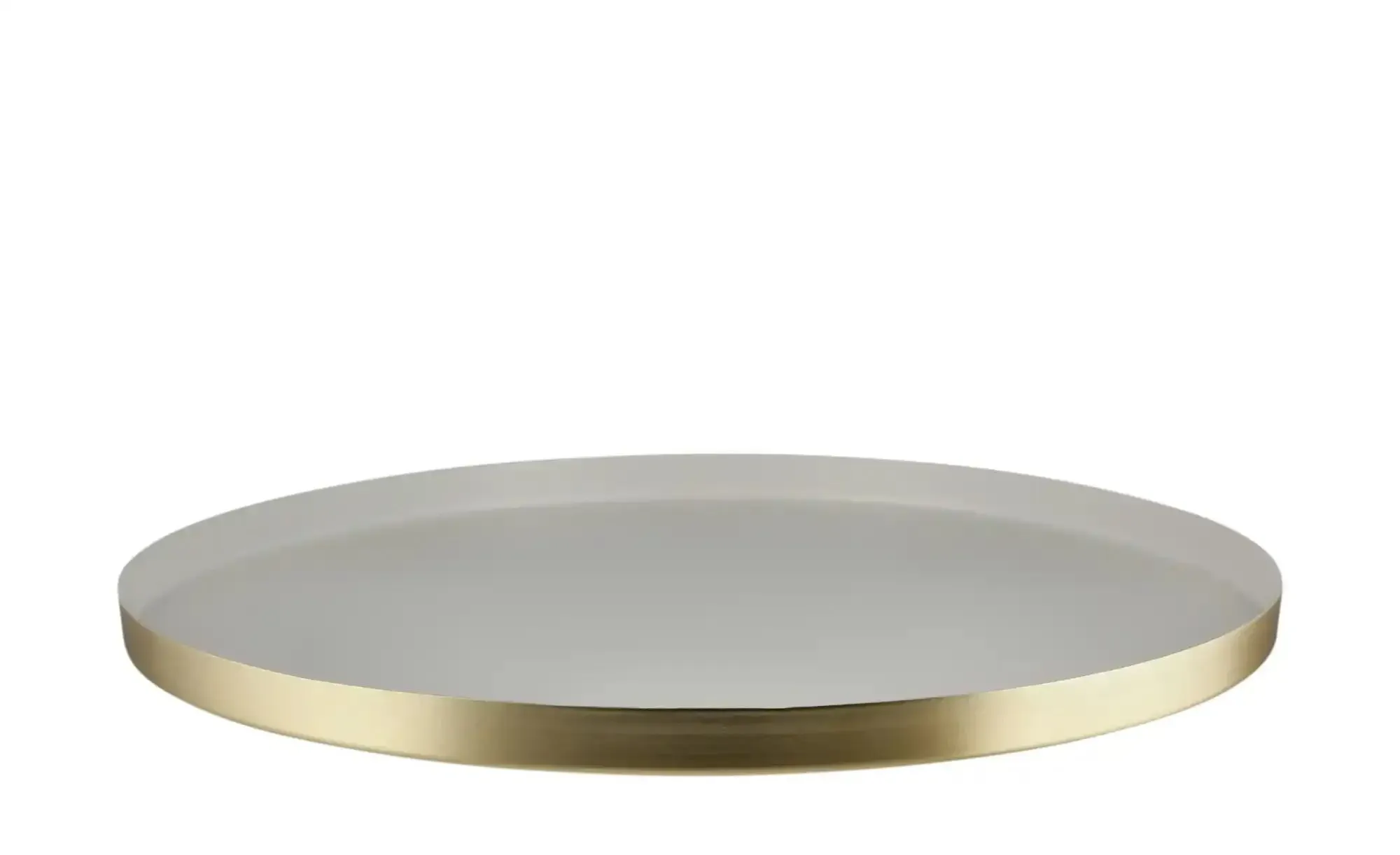 Deko Teller   , gold , Metall , Maße (cm): H: 1,5  Ø: 30
