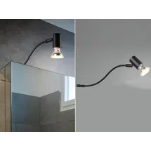 meineWunschleuchte Spiegelleuchte Schwarz 11 cm