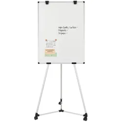 Bi-Office mobiles Earth Kyoto Flipchart, Magnetisches, 70x100 cm (Euro-Format), trocken abwischbare lackierte Stahloberfläche, Aluminiumrahmen