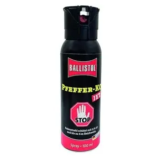 Ballistol Tierabwehrspray Pfeffer-KO Jet 24491, 4 Meter Sprühweite, mit Behördenkappe,